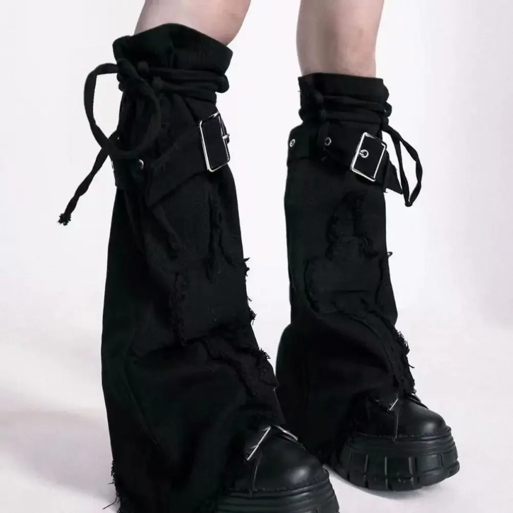 Trendy Y2k Cross Leg Warmers Spicy Girl JK Y2k Stockings Lolita Sweet Cool Trumpet Leg Covers Girls