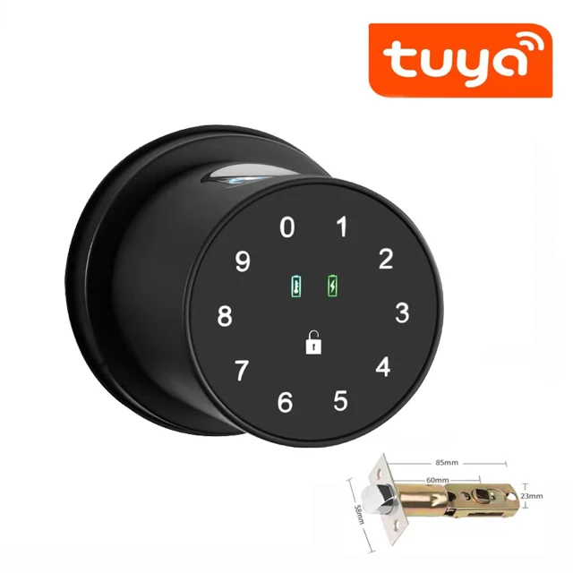 Smart Safe Door lock Fingerprint biometric Keypad password Knob Handle Lever Door Locks