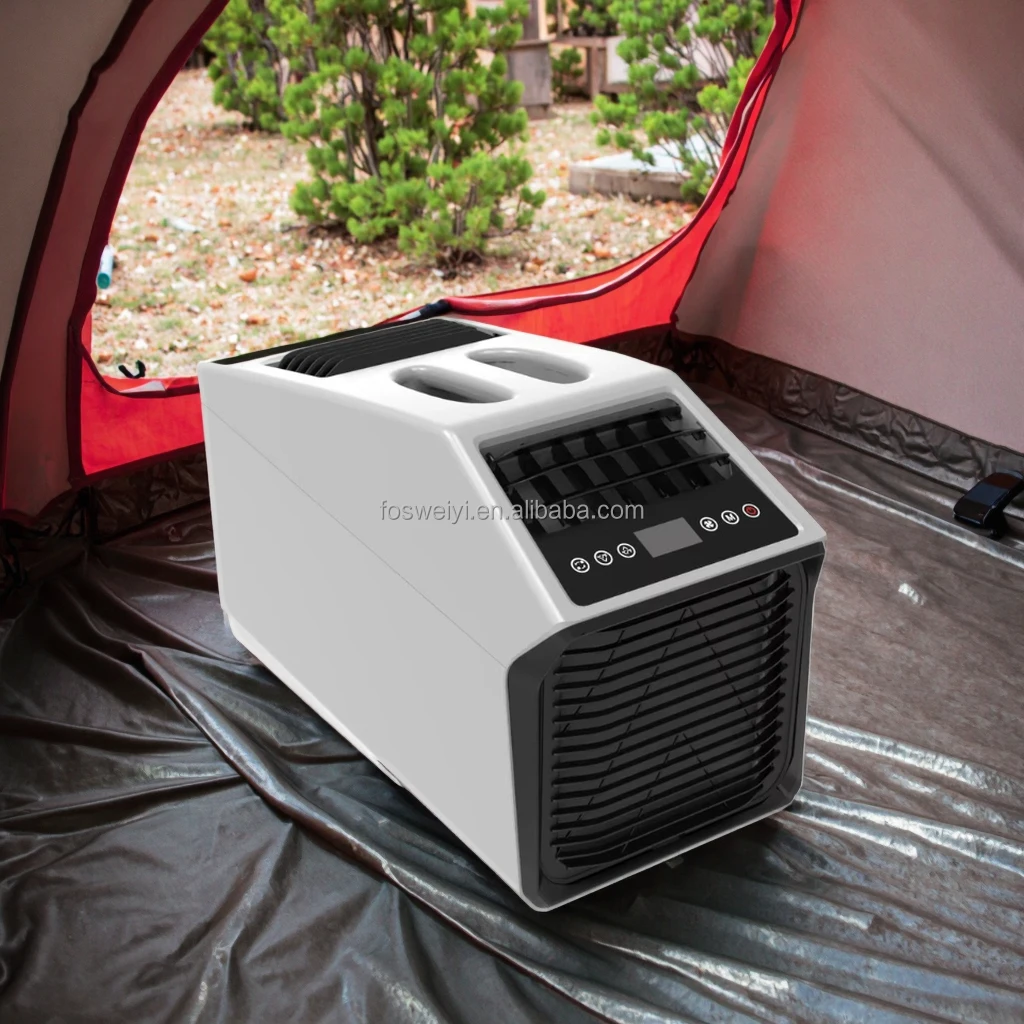 

Portable Electric Battery Air Conditioner US AU Plug Camping Outdoor Car RV Hotel Use Easy-to-Carry Cooling Only 6100BTU Plastic