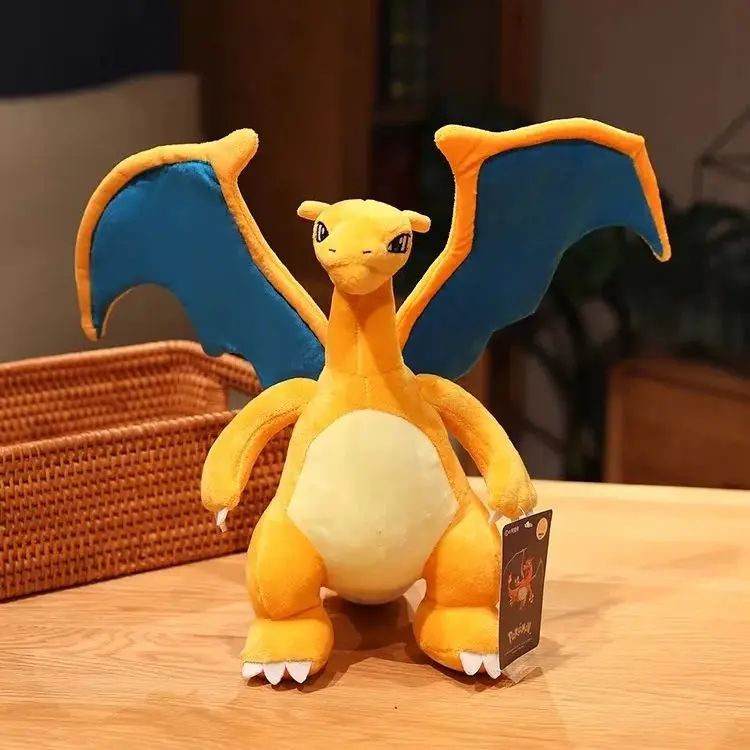 

Pokemon Kawaii Charizard Stuffed Toys Cartoon&Cute Firedragon Plush Dolls Throw Pillow Birthday Gift For Kids Friends Boys