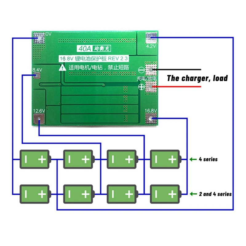 5X 4S 40A Active Equalizer Balancer 18650 Lifepo4 Lithium Battery Protection Board BMS Board Energy Transmission Board