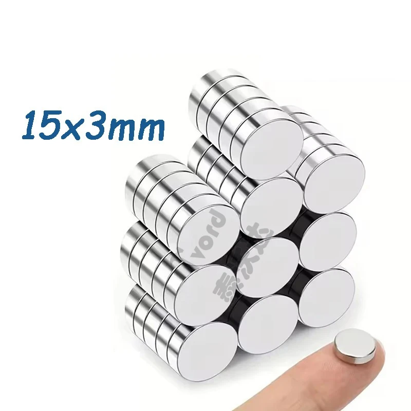 

Small Round 15x3mm Fridge Magnets Strong Magnetic Force Magnet Perfect for Home Kitchen Refrigerator Office Storage Decor