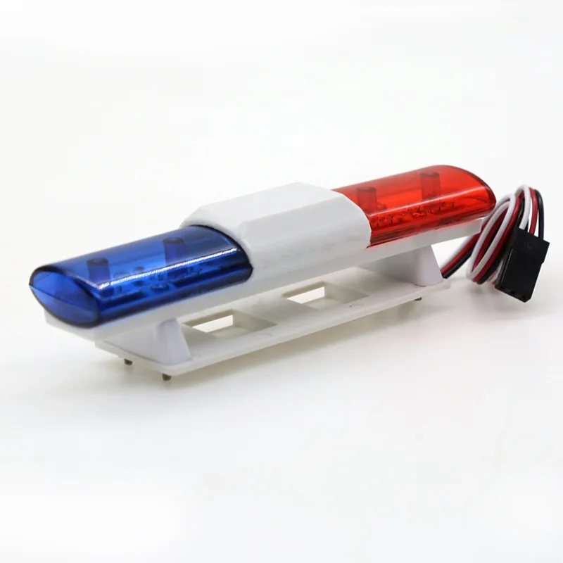 Simulation RC Car Police Lights Lamp Roof Light Decoration For 1/10 1/8 RC Rally Cars Truck HSP Traxxas Tamiya CC01 RC4WD Axial