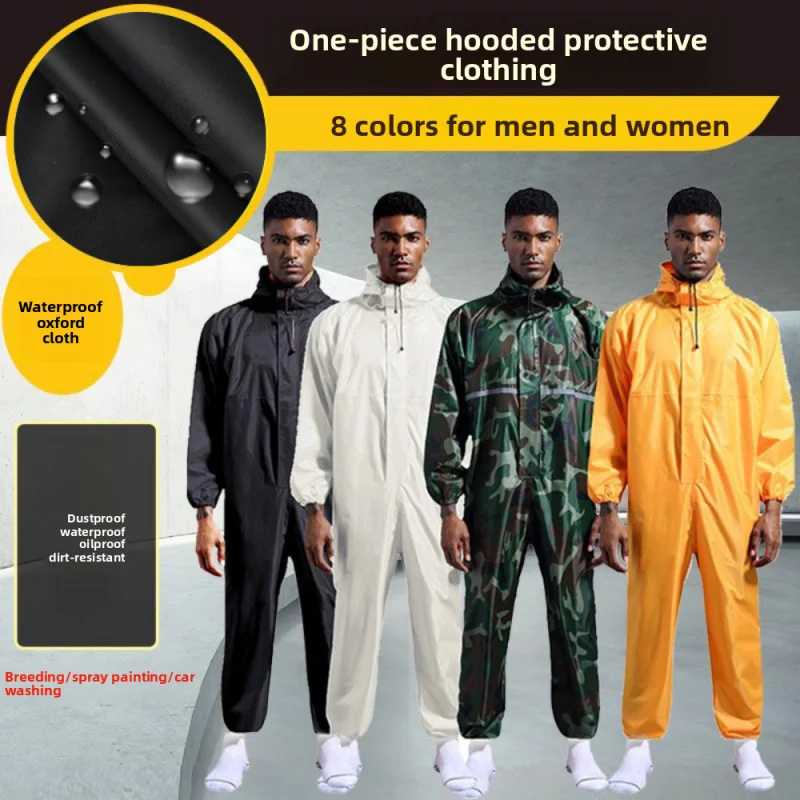 

Unisex Waterproof Motorcycle Raincoat with Hood - Lightweight Windproof Riding Gear for Bike Men & Women, Outdoor Travel,H25023