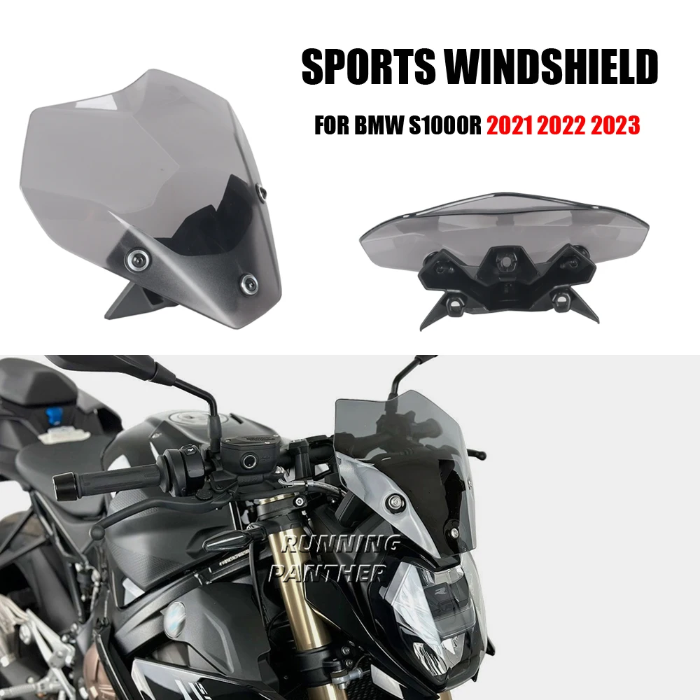 

NEW Motorcycle Spoiler Windscreen Windshield Wind Deflector Screen Shield Spoiler FOR BMW S1000R S 1000 R S 1000R 2021 2022 2023