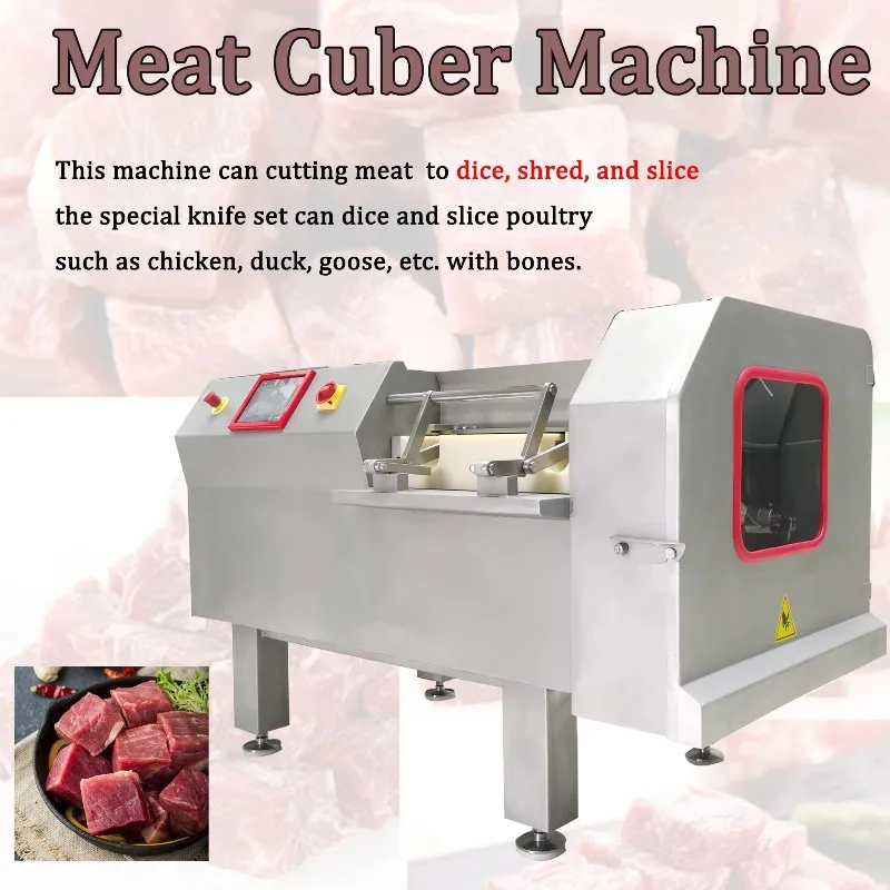 Automatic Meat Cubes Machine Slicer Sicer Machine Frozen Meat Cube Cut Machine