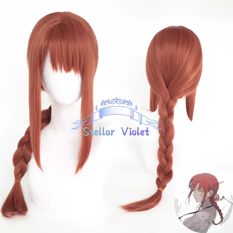 Reze شعر مستعار تأثيري مقاومة للحرارة أنيمي بالمنشار رجل ماكيما تأثيري تأثيري بيروكات صناعية Denji Power Himeno Mitaka Asa شعر مستعار الطرف