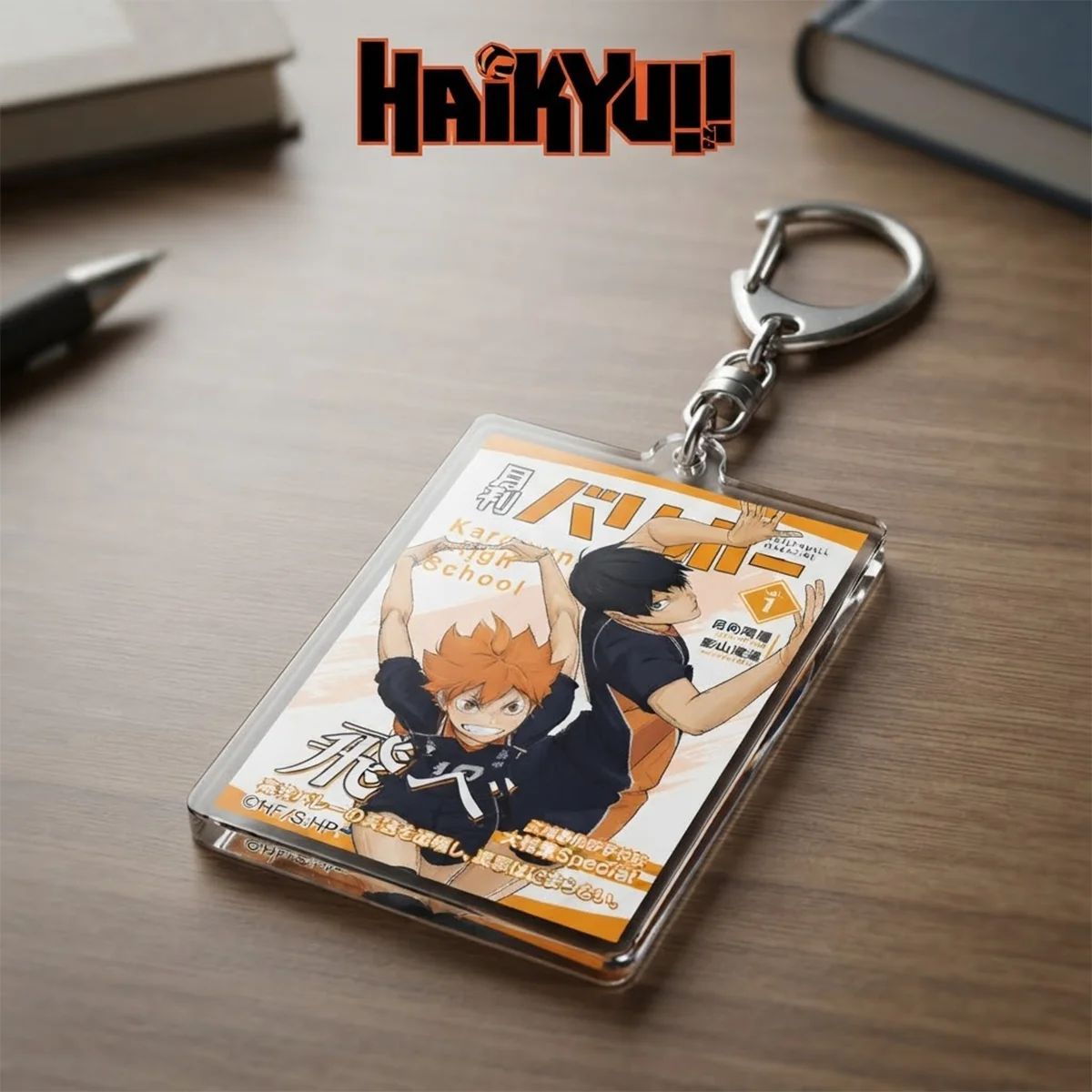 Anime Haikyuu!! 6cm Acrylic Keychain Hinata Kageyama Unique Gift 4th of July Present Backpack Bag Sports Anime Pendant Charm