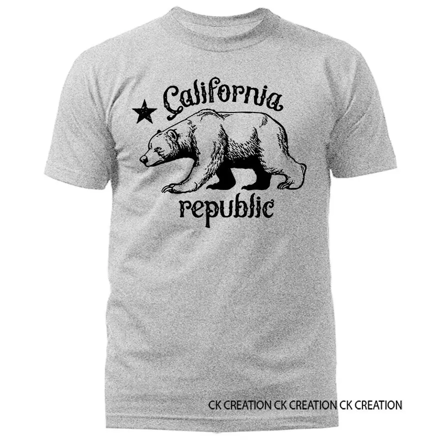 Golden State California Republic Cali Bear Cali Life Style Graphic T-shirt Unisex T-shirts For Man Woman Short Summer Tees