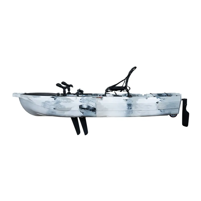 Airo Popular 2 in 1 Detachable Fin Pedal Sea Fishing Kayak Modular with Live Fish Hatch for Easy Transportation Plastic 1 Person view 3