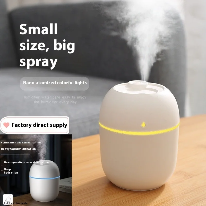 

Мини-увлажнитель воздуха, автомобильный небольшой пасхальный увлажнитель с каплями воды и яйцом, USB, красочный домашний настольный бесшумный светильник со светодиодной ночницей