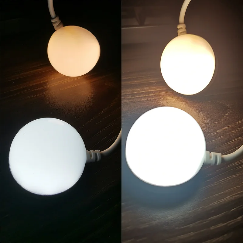 3W 5W USB Mini Magnetic Bulb Light Portable LED Reading Light Book Night Lamp With Switch For Notebook Laptop Computer Camping