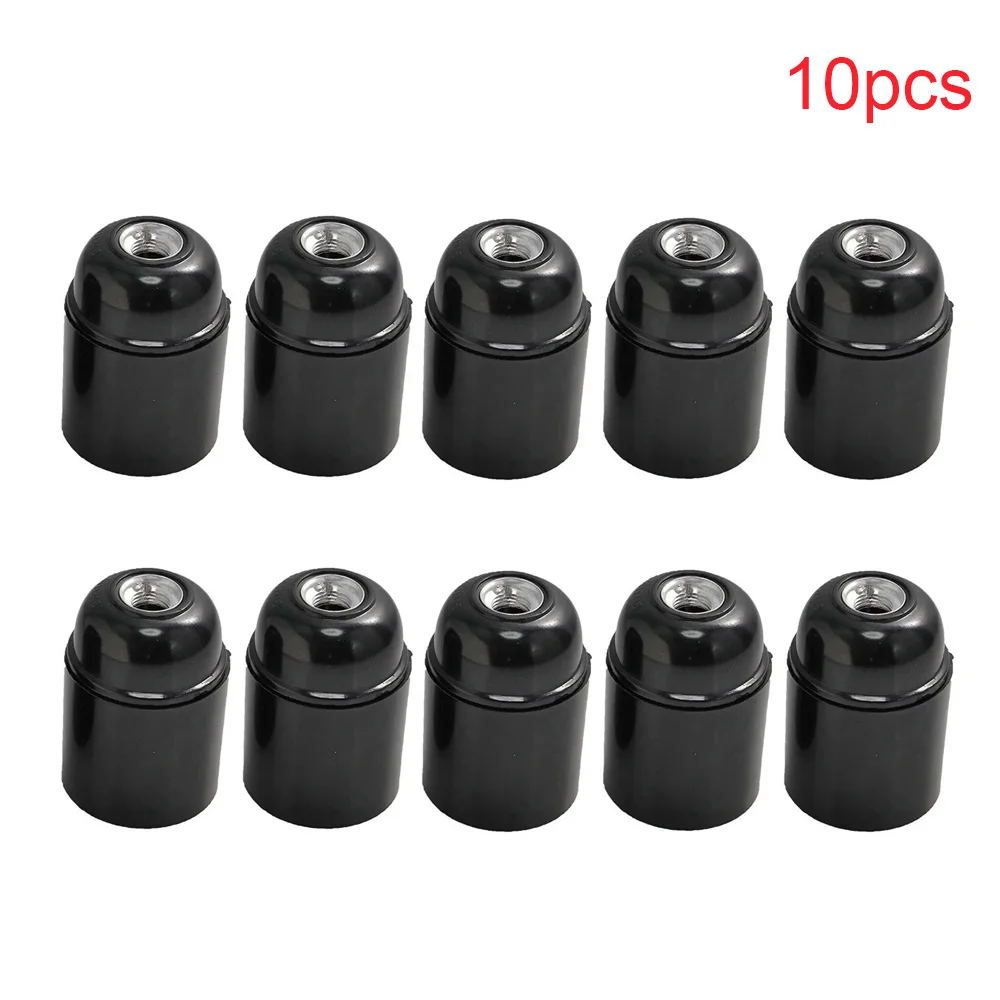 

E27 Bakelite Lamp Holder Edison Light Bulb Replacement Socket Lamp Base Construction Site Socket E27 Vintage Plastic Light Bases