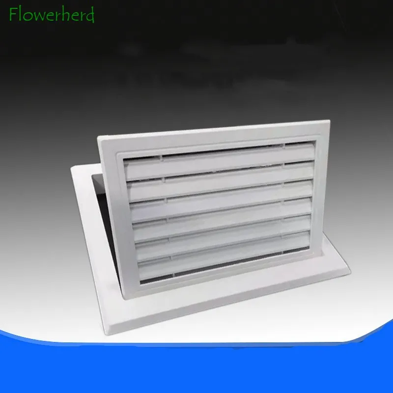 ABS Single-layer Air Vent Cover with Built-in Pest Guard Screen HVAC Vent Duct Cover Vent Cap Louver Grille Cover Soffit Vent