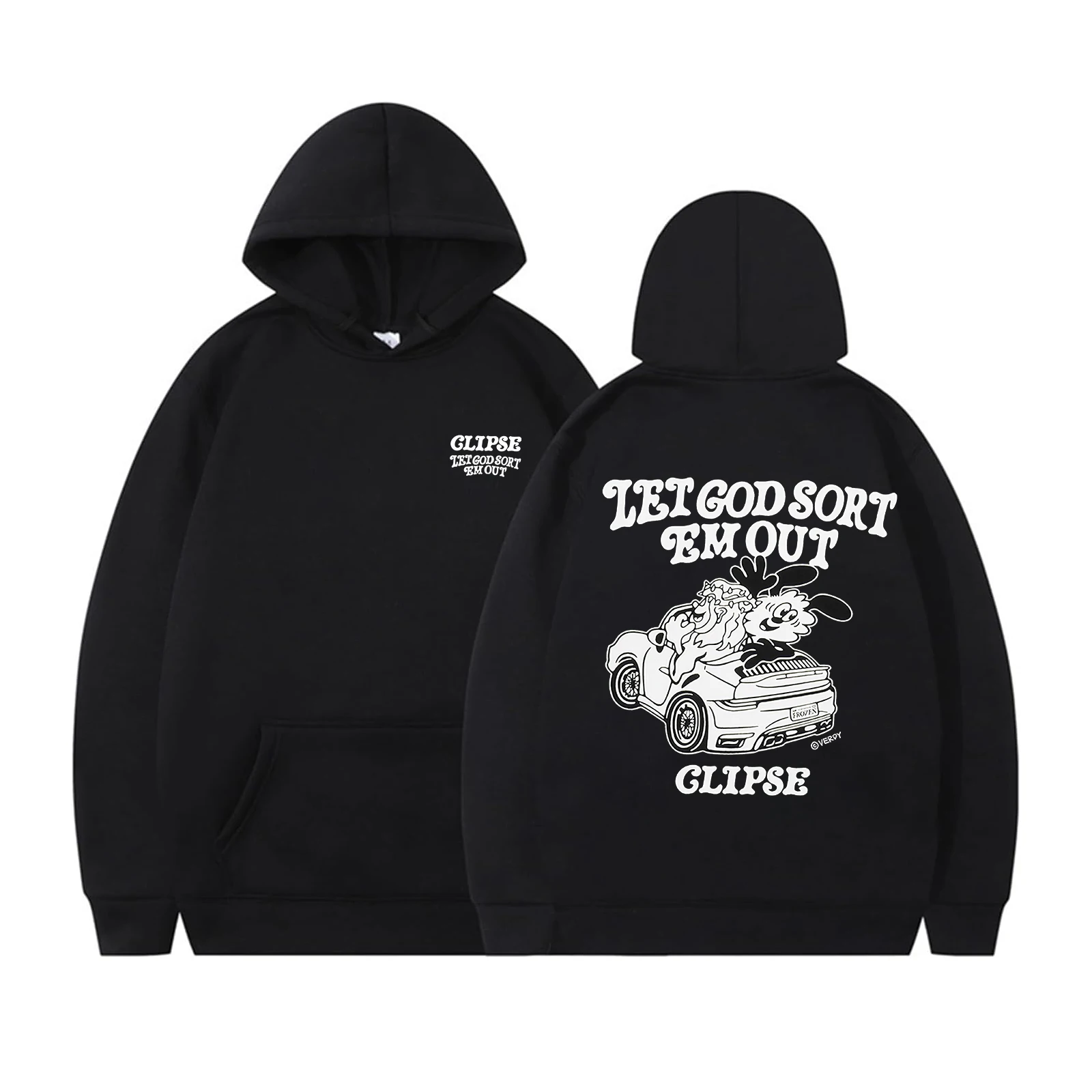 كليبس دع الله فرز Em خارج هوديي كليبس ألبوم جديد هوديي الرجال النساء طويلة الأكمام الشارع الشهير الهيب هوب البلوز الملابس