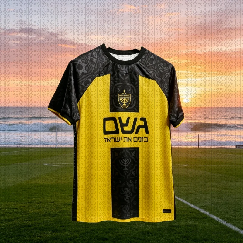 2026 Hot Israel Beitar Jerusalem Home Jersey Children's Quick-Dry Breathable Sports T-shirt Men's & Women's Wear Parent-child