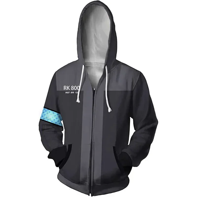 Cosaim-Costume de Robot Cosplay du Jeu BIONIC pour Homme, Uniforme Connor Kara Rick, Veste RK800, Manteau Popluar, Impression 3D, Garçon et Fille, 2038