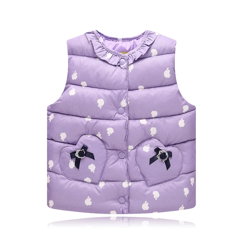 Kids Vest for Girl Baby Spring Autumn Cotton Vest Children\'s Clothing Retail Waistcoats Girls Seeveless Outerwear Toddler Coat