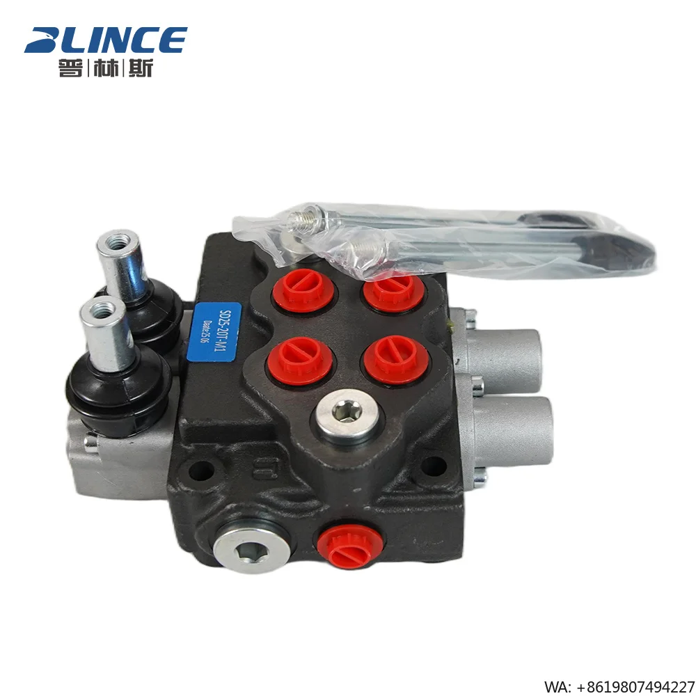 SD25 Series 63GPM 240L High Flow yanmar Harvester 2 3 4 5 Lever Way Joystick Switch Directional Hydraulic Main Control Valve