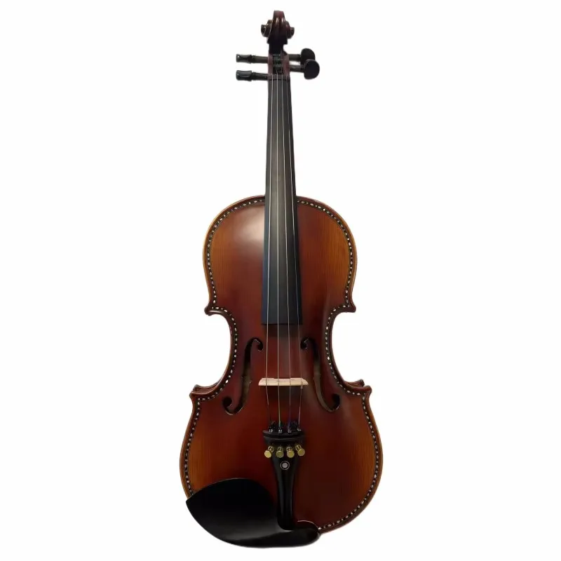 Professional 4 strings violin 4/4 Strad style inlay shell nice song maestro,sweet tone # 15506