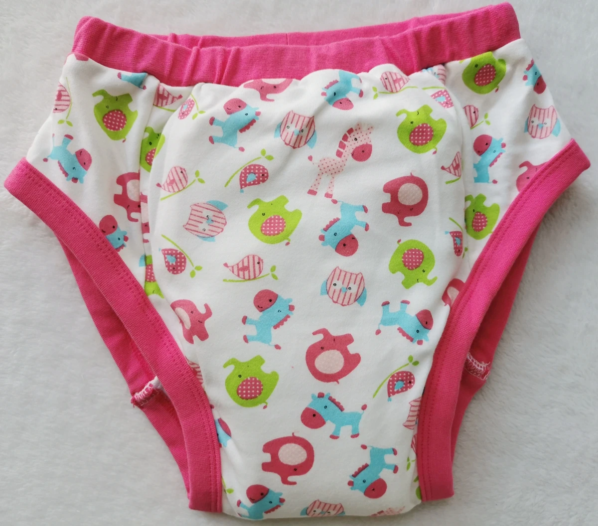 

Adult Printed pink horse trainning pants/Adult baby brief with padding inside/abdl pant