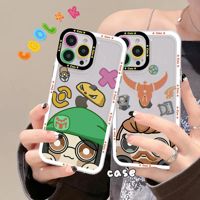 Valorant Game Character Art Phone Case For Redmi 7 8 9 A For Redmi Note 5 7 8 9 10 11 Pro Max 4G 5G Funfas