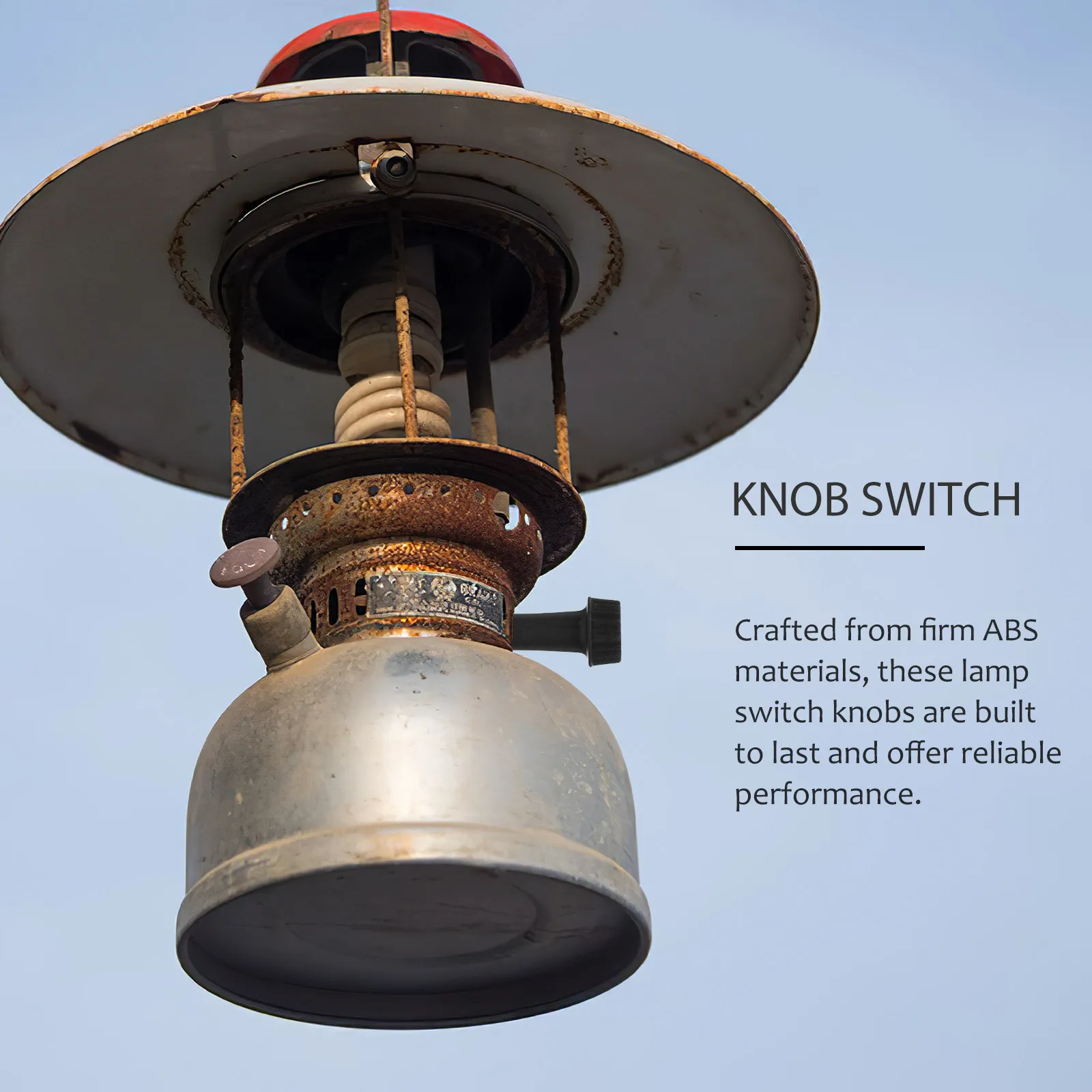 

10Pcs Lamp Switch Knob Replacement Sturdy Light Socket Knob for E26 Lamps Easy Install Turn Switch Key Size Accessories