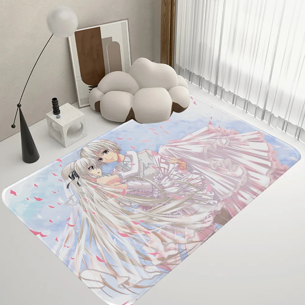 Yosuga No Sora Door Mat Washable Non-Slip Living Room Sofa Chairs Area Mat Kitchen Welcome Doormat