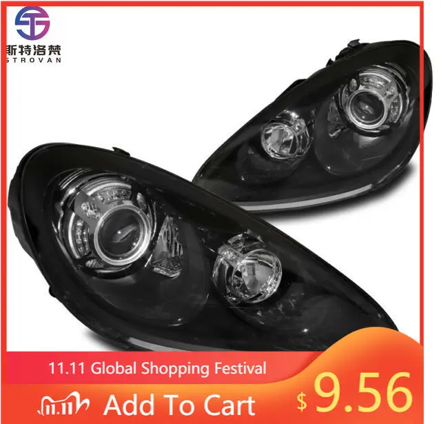

Deren High QualityTeambill Headlight for Porsches Cayenne GTS 958 Xenon Black Head Lamp 2012-14,auto Car Front Head Light Lamp