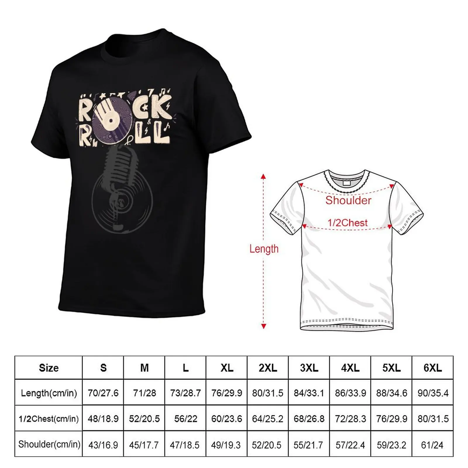 Rock n roll studio T-Shirt vintage clothes luxury designer customs mens fashion