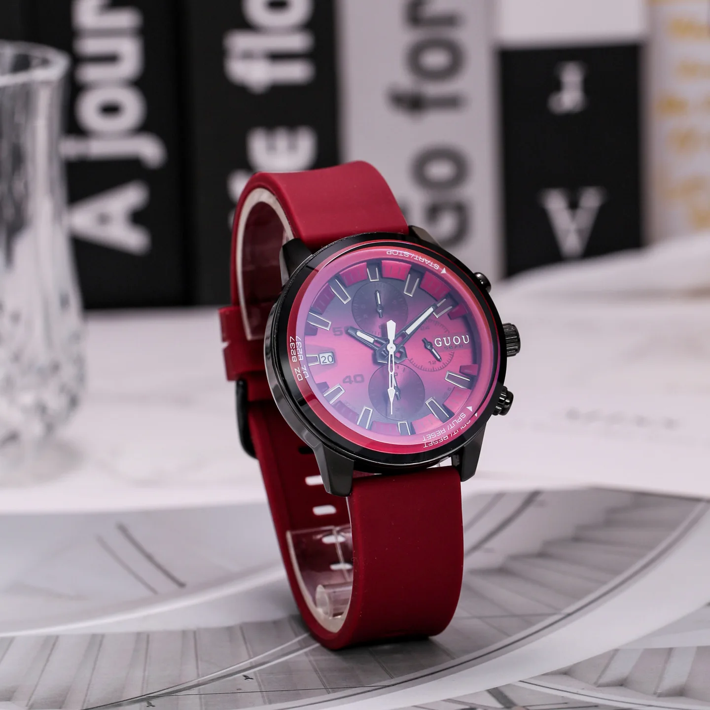 

New LargeDial Multi-Functional Calendar Fashion Sports Watch For Women Ladies' Wristwatch In Stock, Perfect As A Gift For Women.