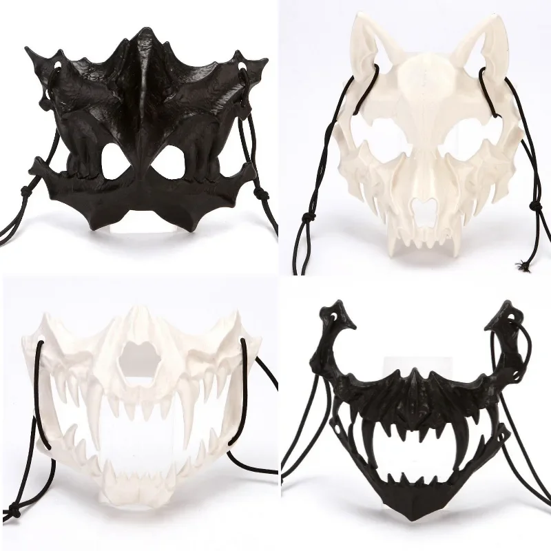 1pc Halloween Japanese writer costumes animal horror secony prop mask Dragon God Tiger dress mask