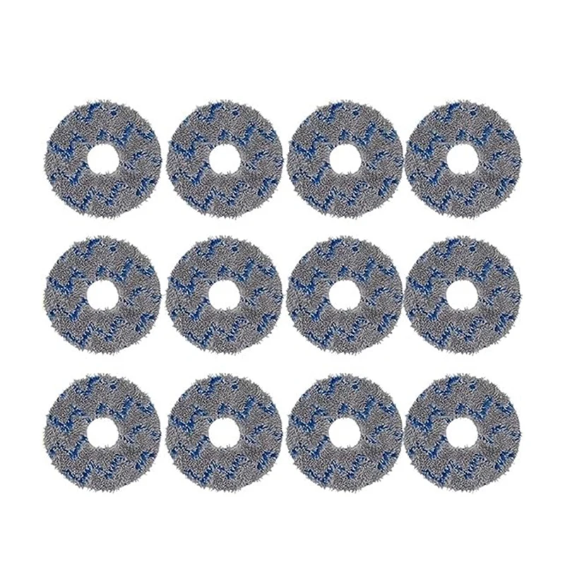 Для Ecovacs T10 TURBO/Deebot X1/OMNI/X1 TURBO запасные части для пылесоса, ткань для швабры, моющиеся подушечки для швабры, 12 шт.