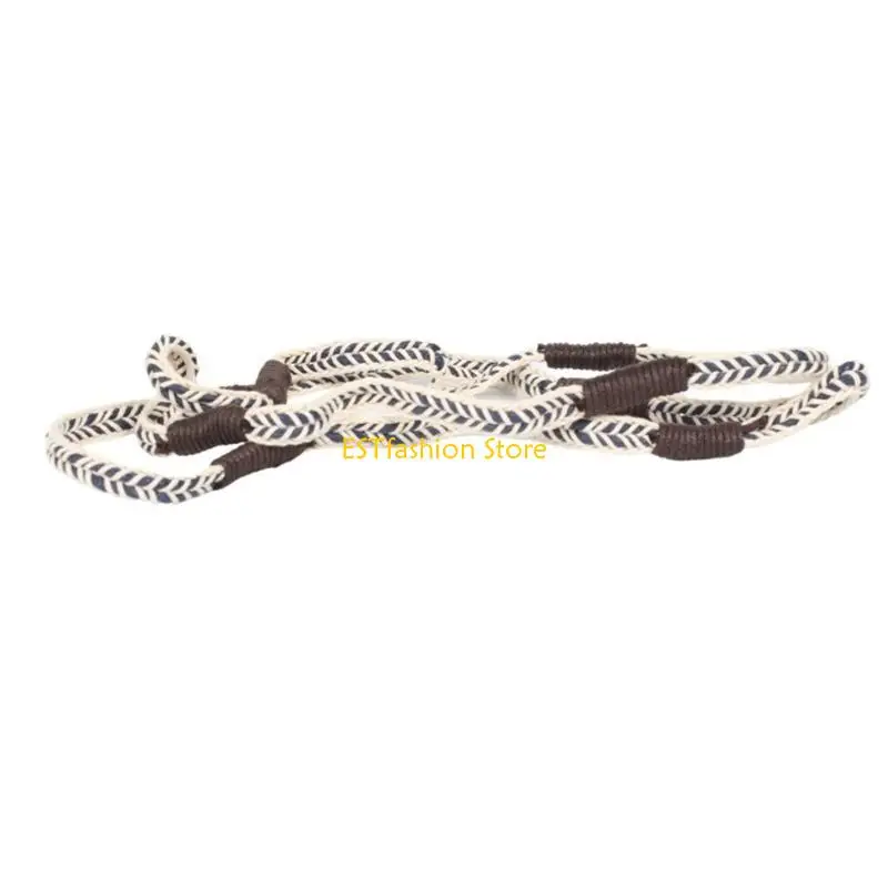 

Y5GC Cowboy Hat Band Replacement Vintage Western Hat Belts Rural Beaded Straw Hatbands for Straw Fedora Panamas Hats