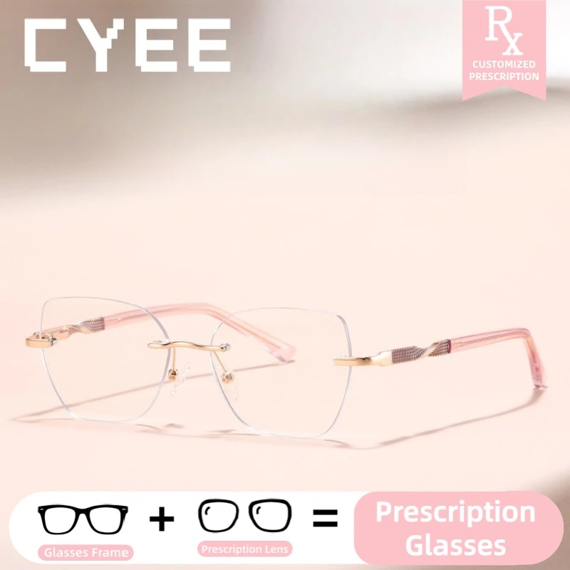 

Очки CYEE Fashion с защитой от синего света, на заказ, с диоптриями, прогрессивные, фотохромные, для коррекции близорукости