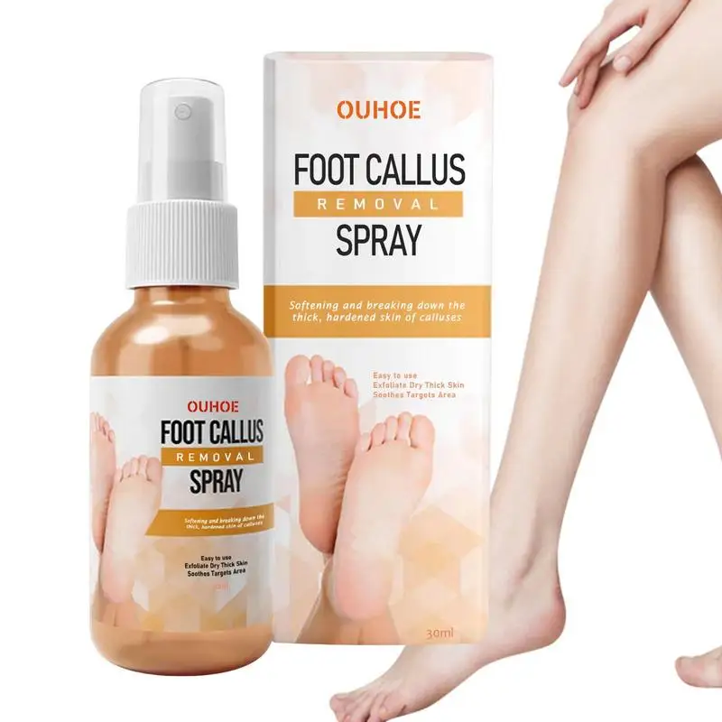 Spray dissolvant de callosités pour les pieds, adoucit rapidement les callosités, exextinction des pieds secs, peau hydratante, fréquence des pieds, soin des pieds, 30ml