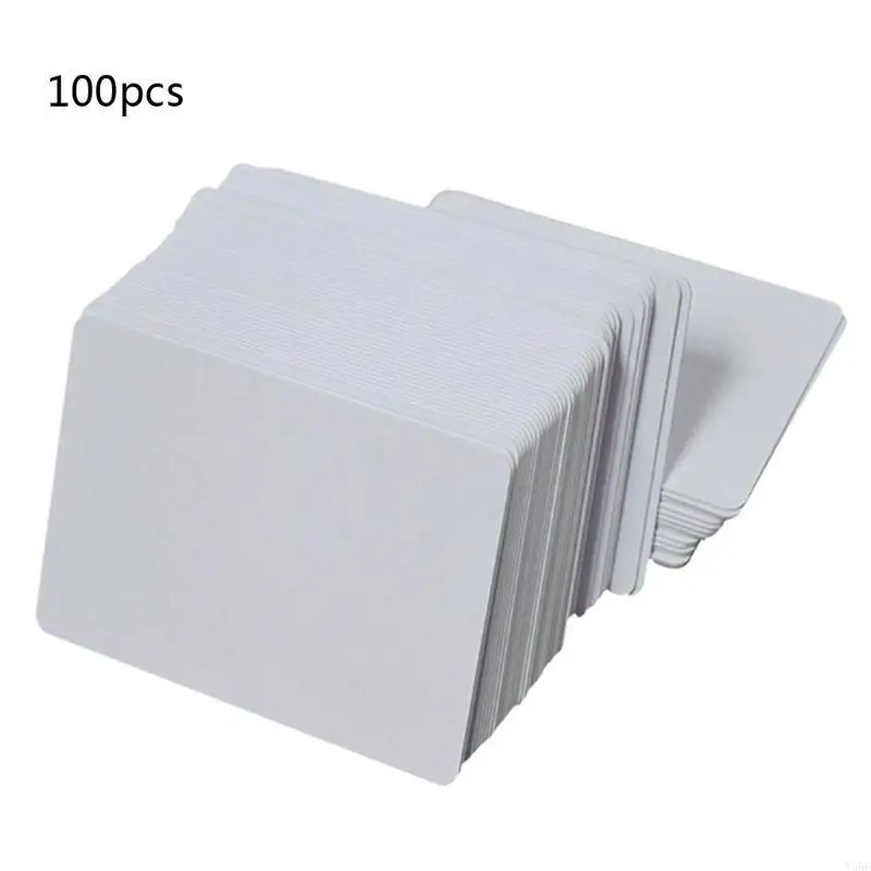 

Y55F 100ps Premium White Blank Indling PVC -карты Белый пластик с двусторонней печать