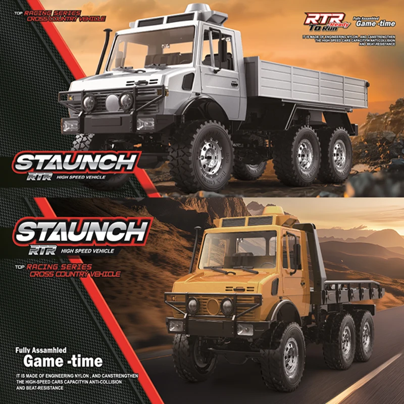 

JJRC New 2.4G Product Unimog Six Wheel All Terrain Off Road Vehicle (A Transport Vehicle+B Rescue Vehicle) Collection Gift