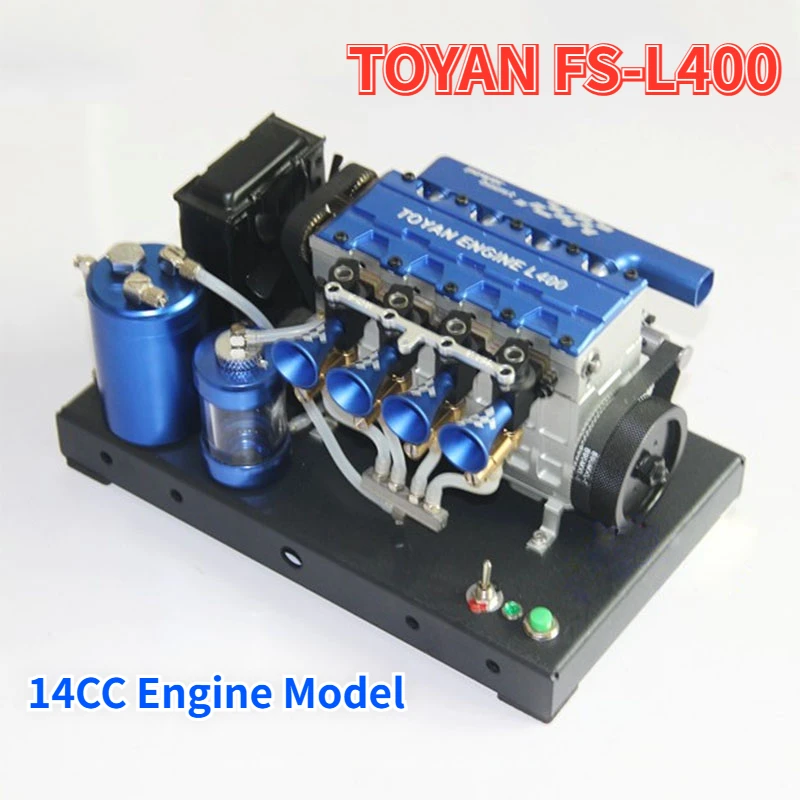 

TOYAN FS-L400 14cc 4-cylinder Four-stroke Water-cooled Nitro Engine Model DIY Gasoline Engine Model Kit/finished Product