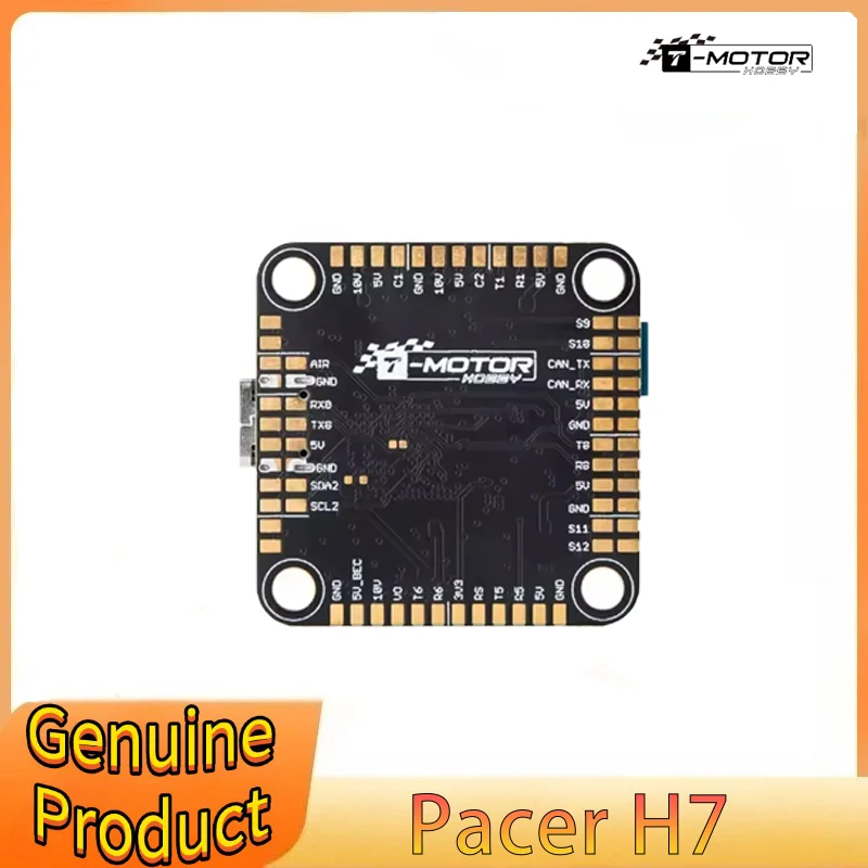 

T-HOBBY Pacer H7 FC H743 Flight Controller MPU6000 with BEC Dual OSD 16MB FLASH 3-6S 30.5*30.5mm For RC FPV Freestyle Drone