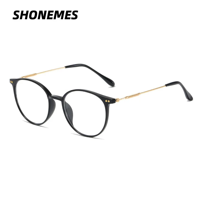 

SHONEMES Retro Round Glasses TR90 Frame Anti Blue Light Eyeglasses Optical Computer Eyewear for Women Men