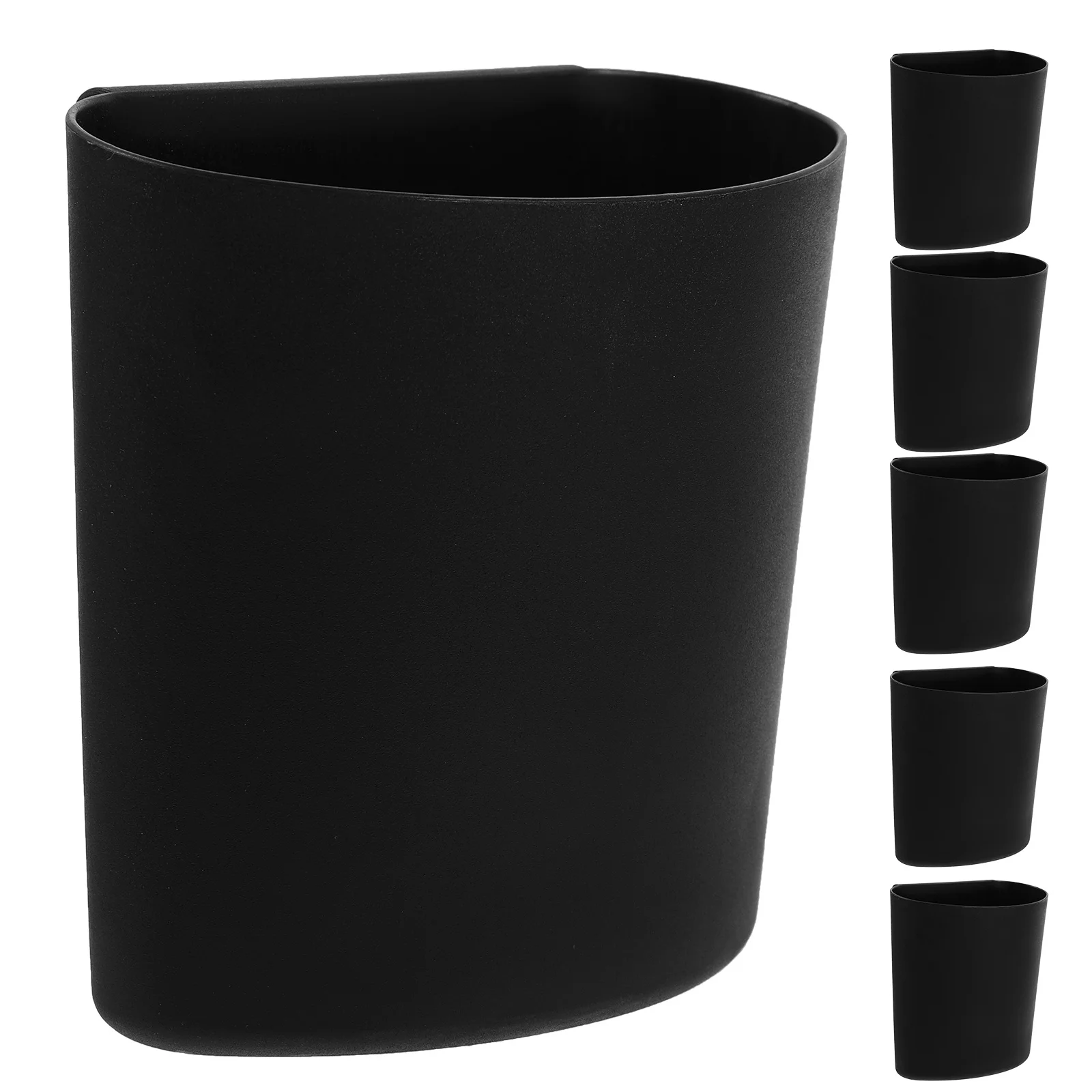 

6Pcs Hanging Storage Buckets Plastic PP Material Cart Mounted Organizer Large Capacity Multi-Functional Rolling Cart Accessories