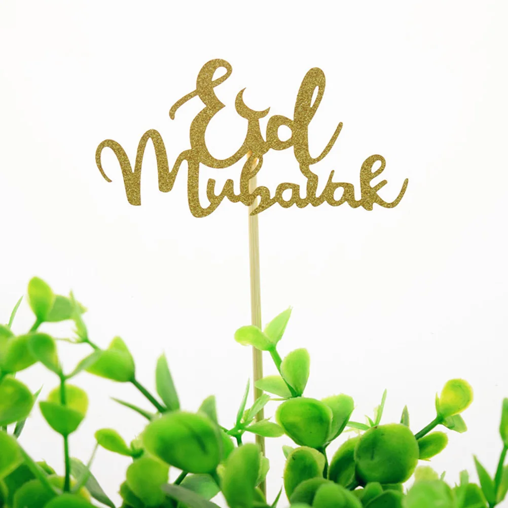 

5 Pcs Cake Decoration Cupcake Pick Decorations Topper Toppers Picks Insert Card