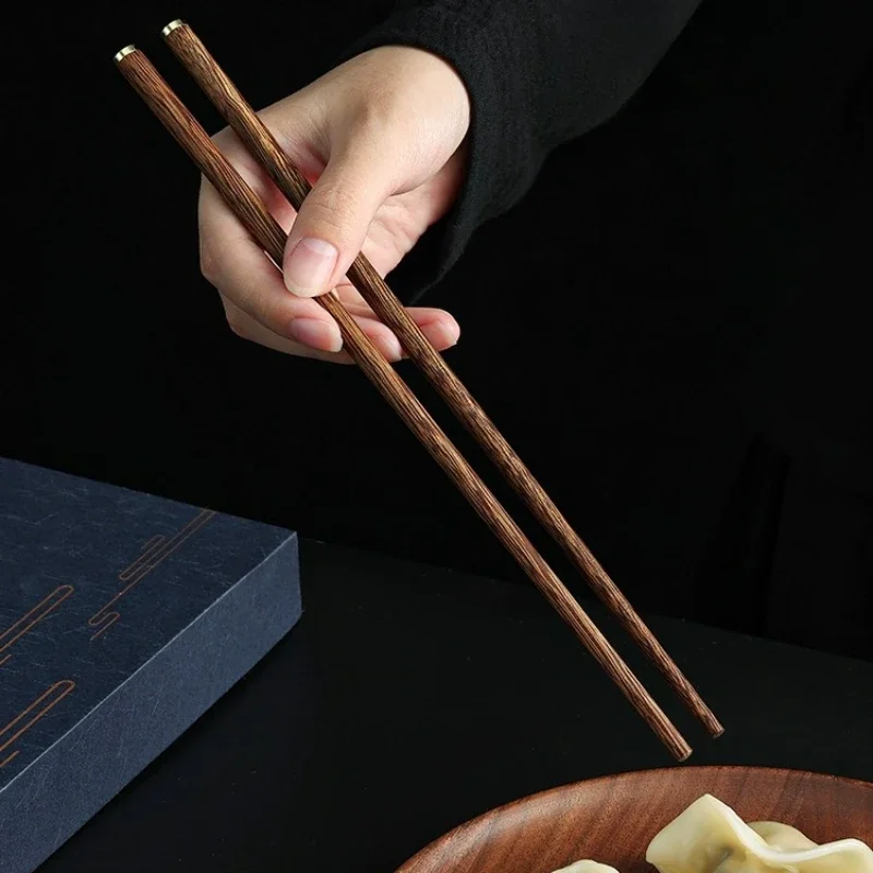 Chinese Style Chicken Wing Wooden Gift Box Chopstick Set, High-end Gift Box for Gifts, Japanese Style Kitchen Sushi Chopsticks