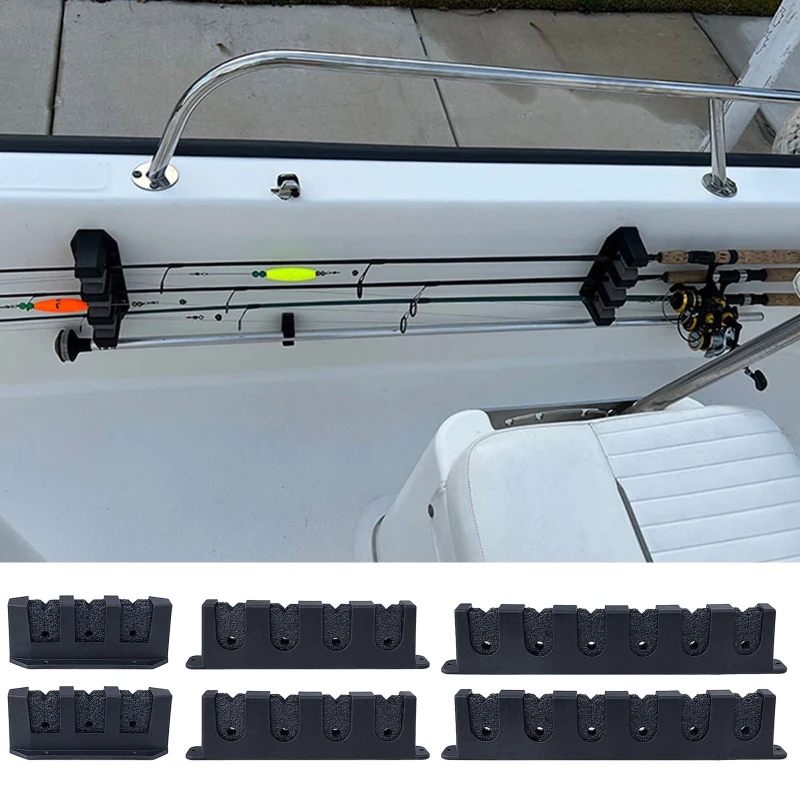 Horizontal 3/4/6 Rod Storage Rack Fishing Pole Holder Wall Mount Stand Foam Inserts With Screw For Garage Carp Accessory