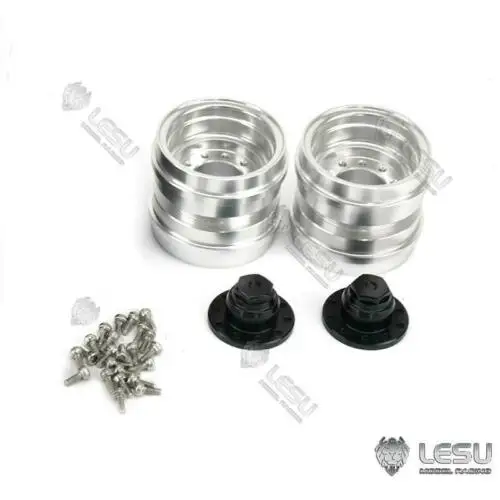 

1/14 RC LESU Hydraulic Trailer Truck A0020 A0005 DIY for Tamiyaya Metal Wheel Hubs Model TH16937