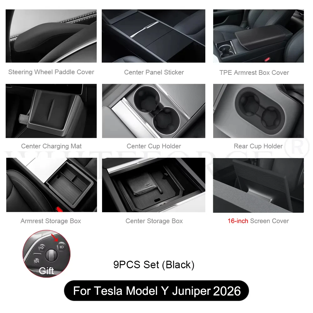 16-inch 9PCS Black