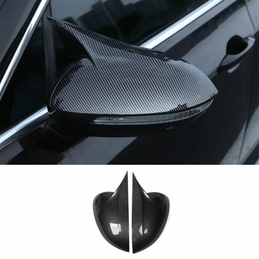 

for VW Passat Variant B8 17-18 Carbon Fiber Horn Mirror Cover Trim -