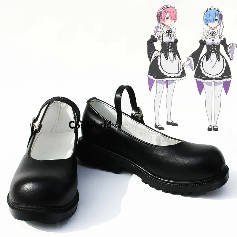 

Re:Zero Kara Hajimeru Isekai Seikatsu Ramu Remu Anime Customize Cosplay Shoes