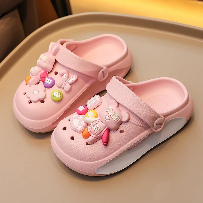 Casual Cute Non Slip Clogs For Girls, Breathable Lightweight Garden Clog Shoes For Indoor Outdoor Shower Beach Pool